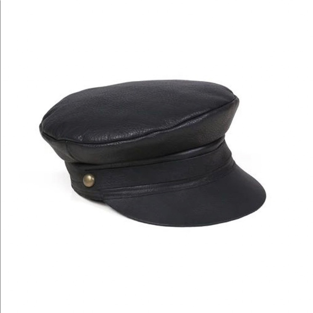 🌿 *NWOT* Lack of Color Lola Cap Leather Black